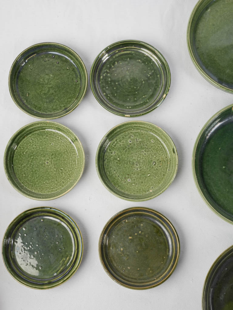 Earthy elegance vintage ceramic plates