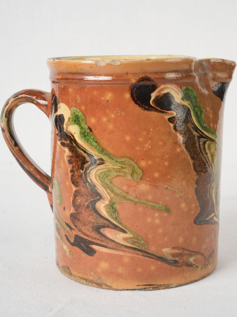Elegant Jaspé Decoration Pitcher