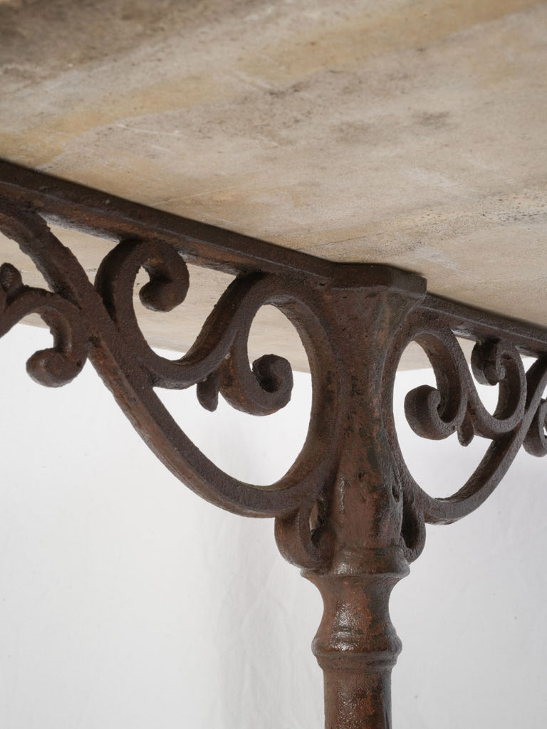 Traditional European café console table