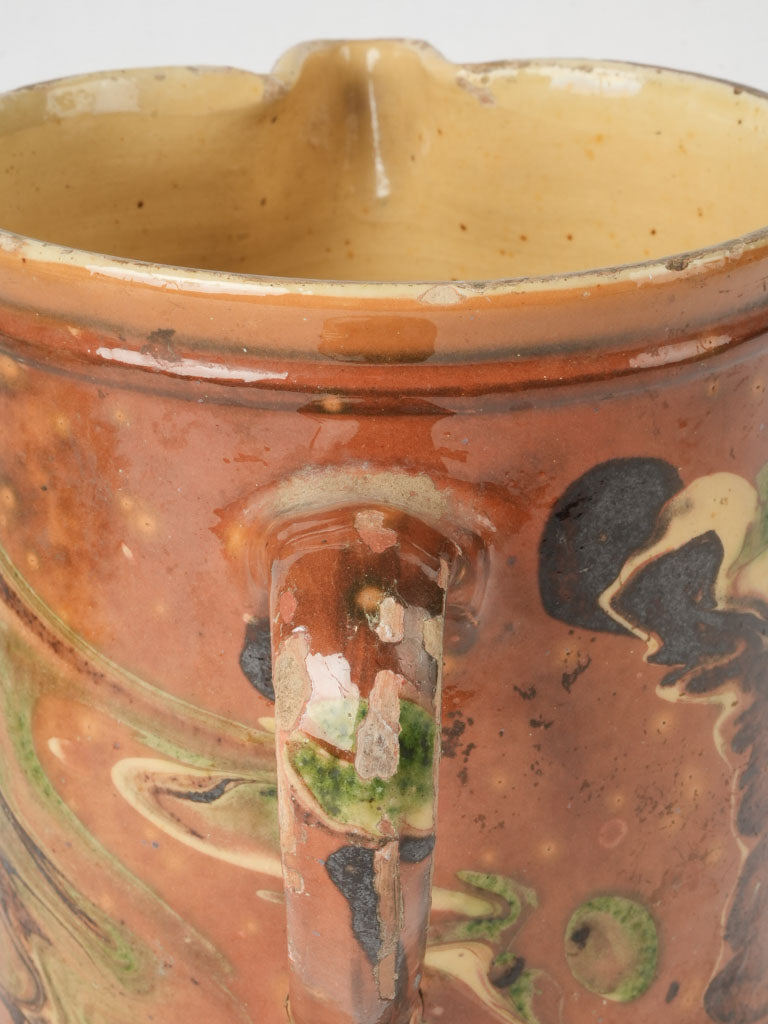 Marbled Glaze Savoy Pitcher