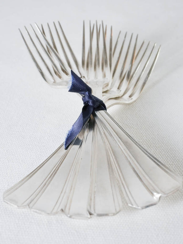 Vintage Boréal pattern entree fork set