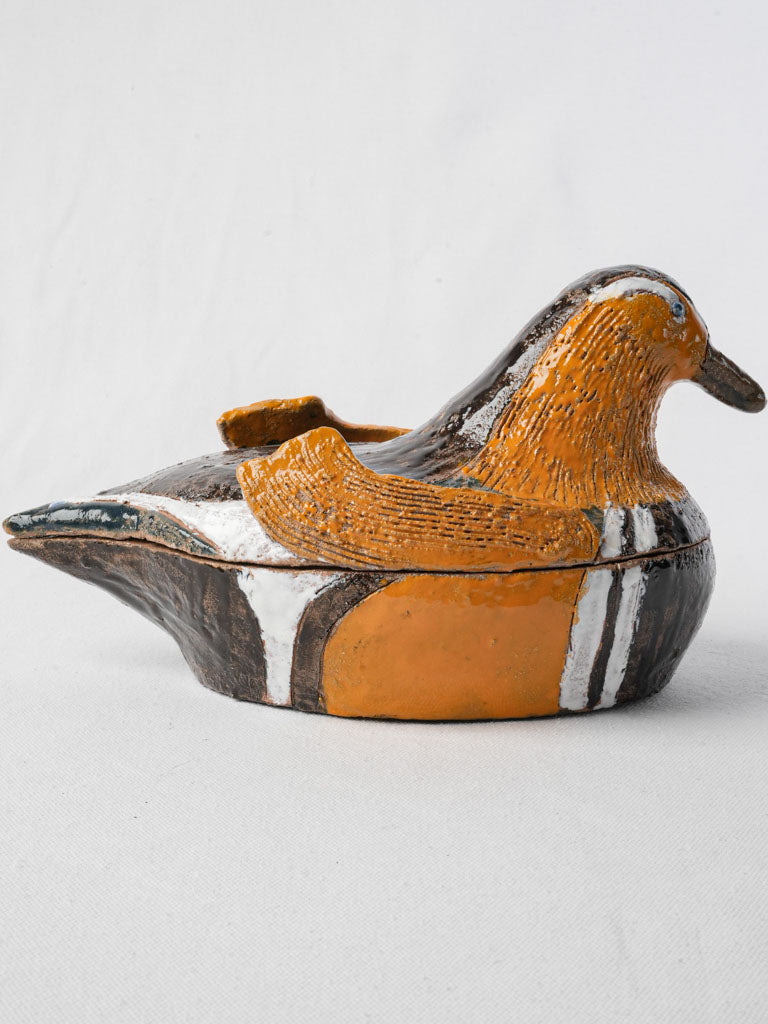 Contemporary brown stoneware sculpture