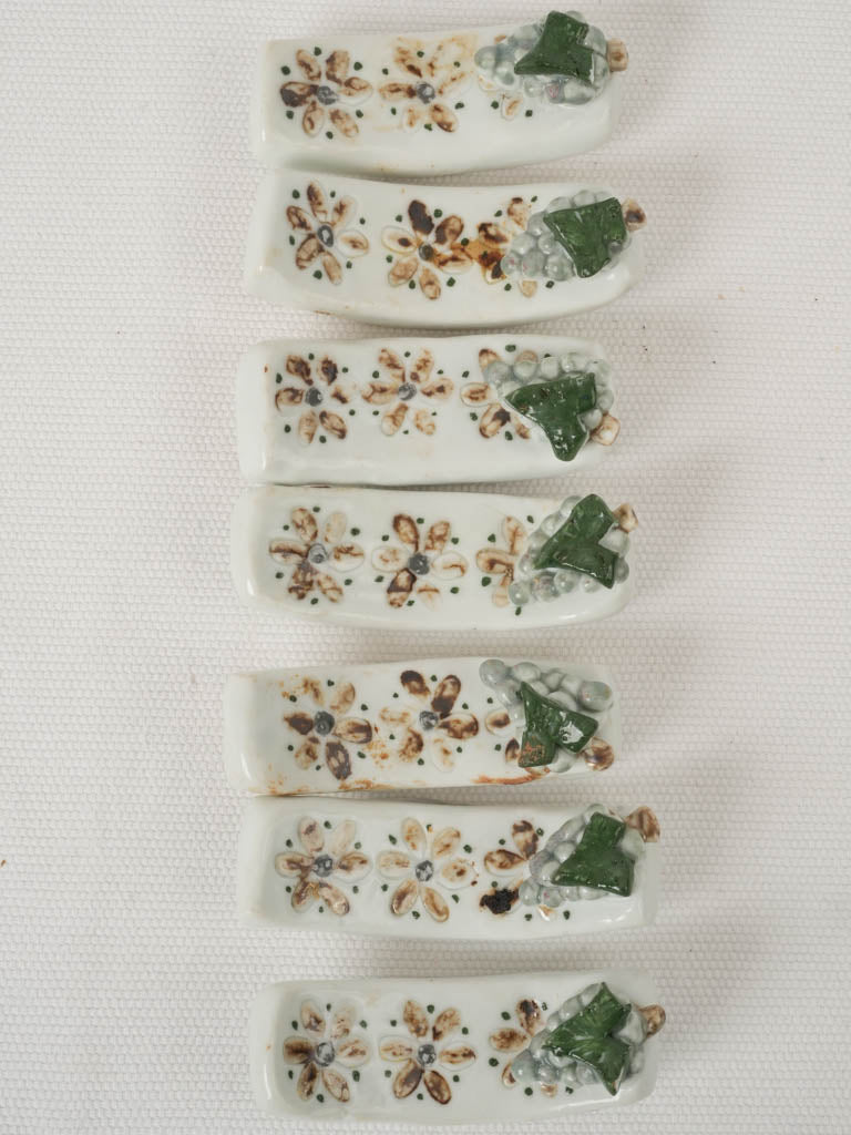 Vintage hand-painted ceramic accessories