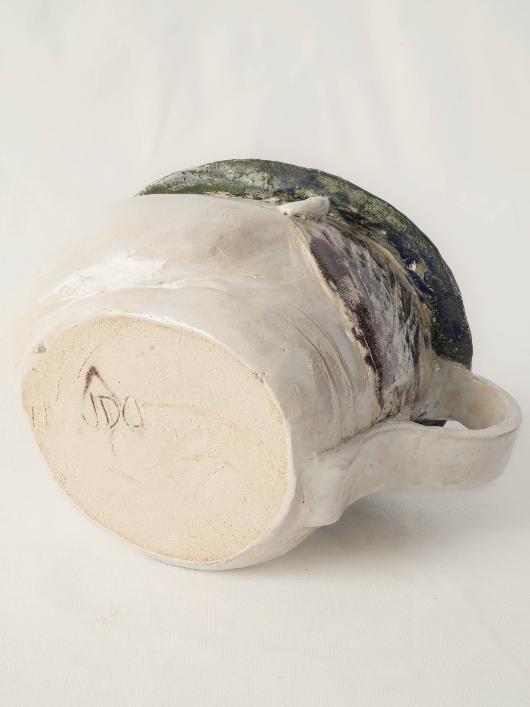 Textured artisan-crafted utensil holder