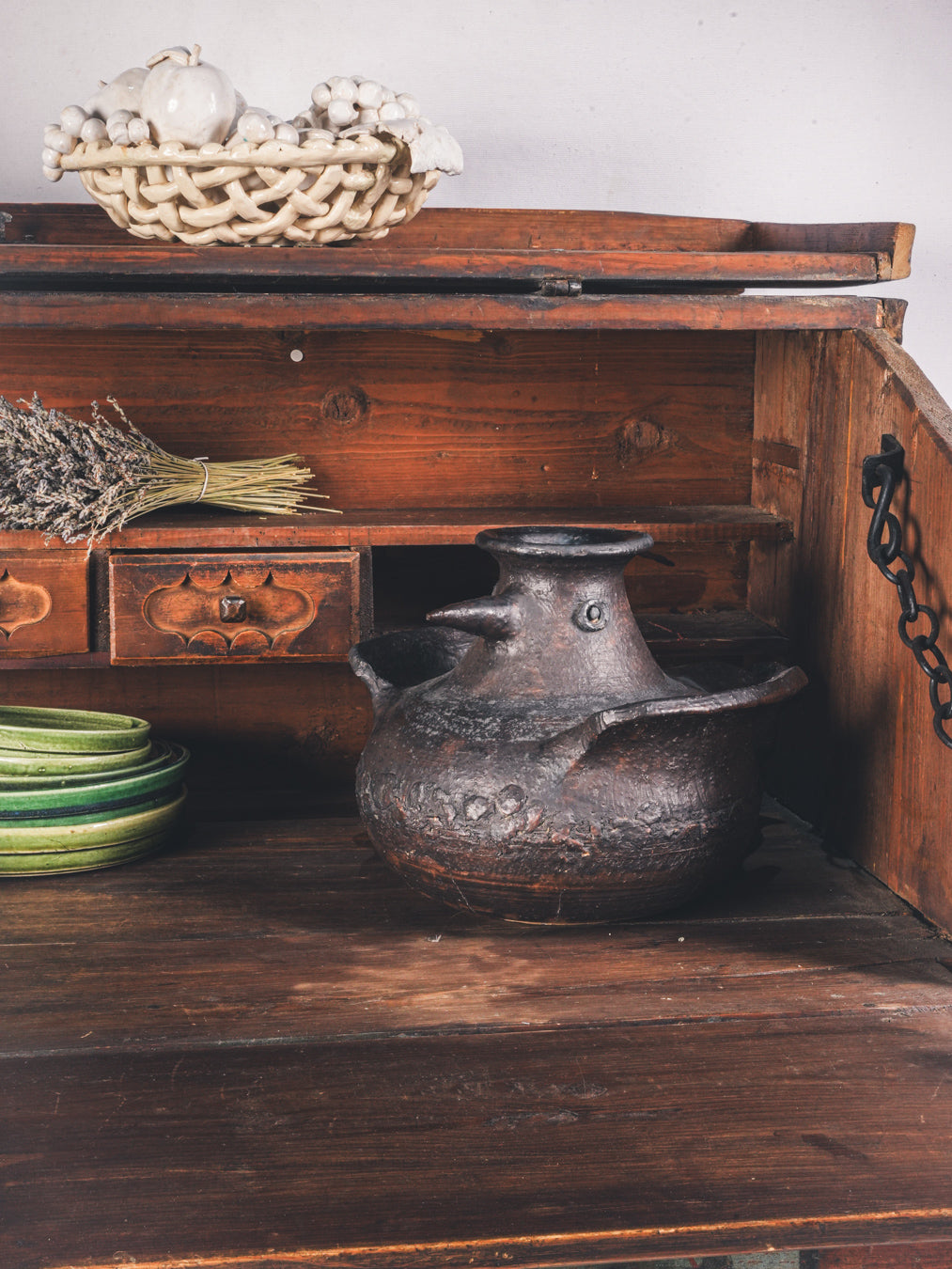 Detailed artisan-crafted kitchen decor