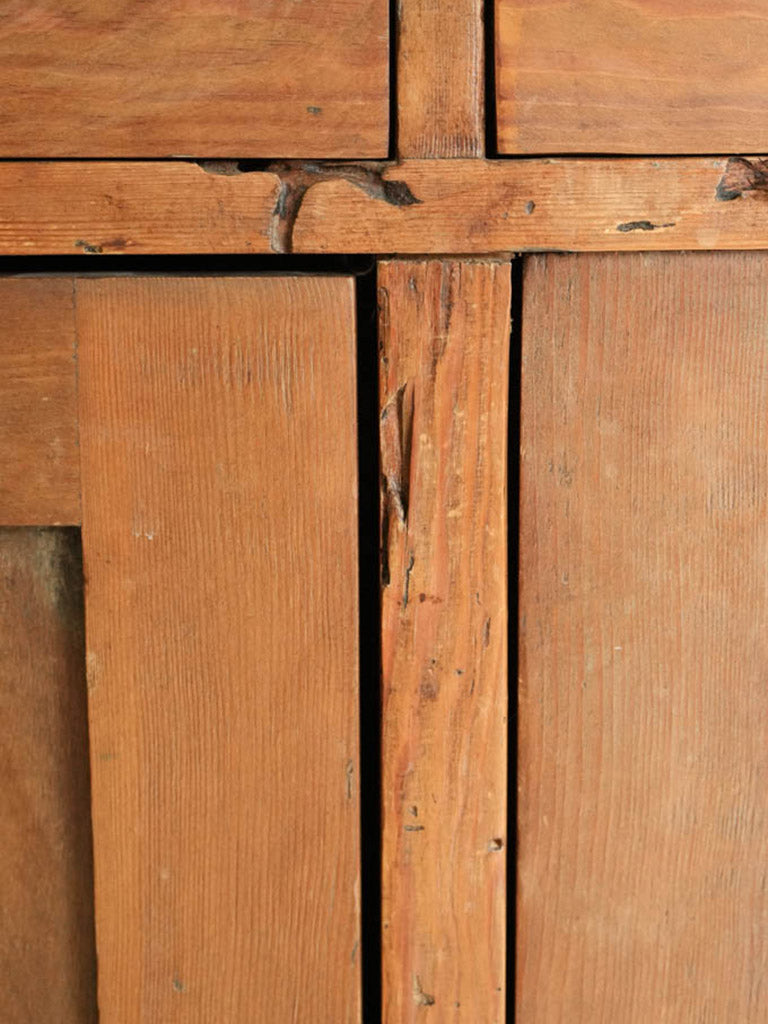 Beautifully patinated fir wood cabinet