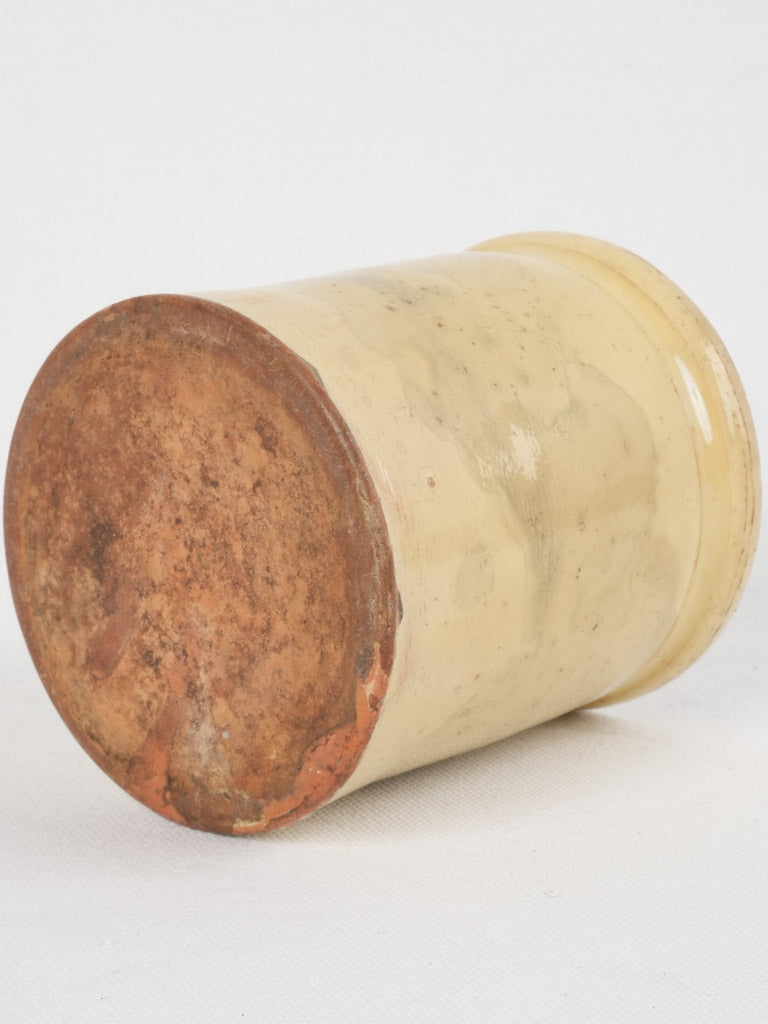 Aged ceramic French pot collectible