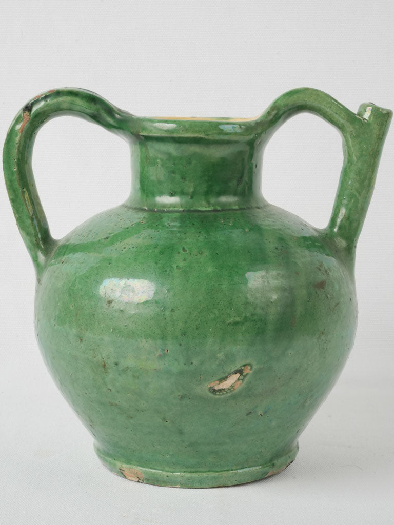 Aged, traditional, ornate ceramic orjol