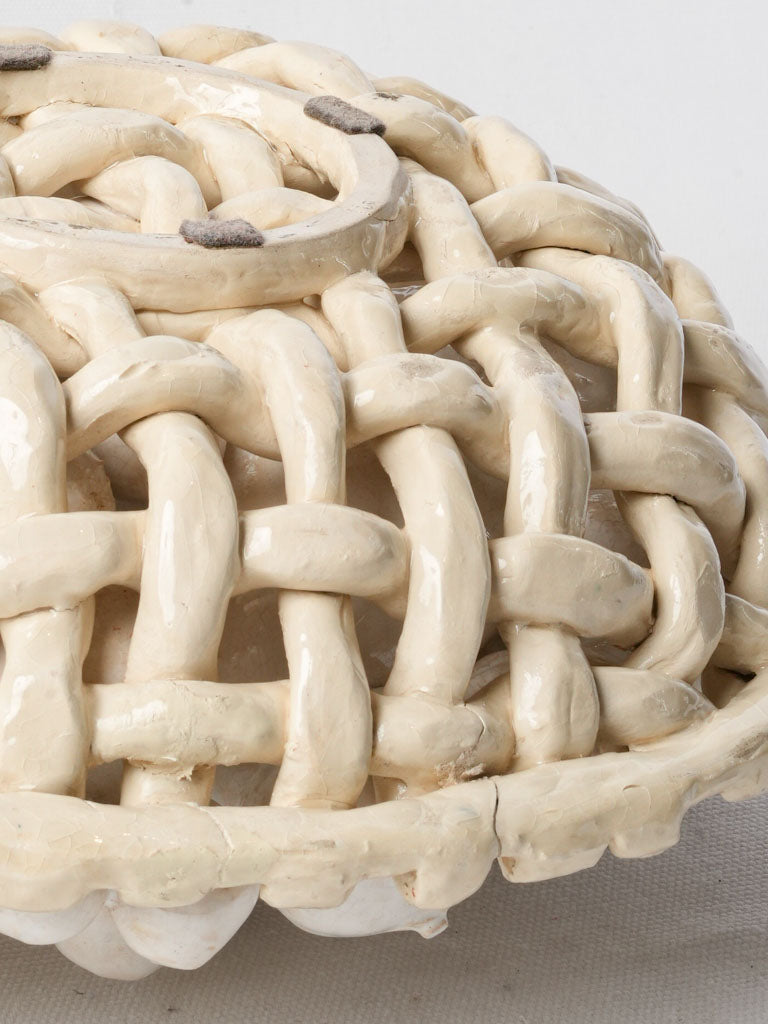Subtle cream-hued ceramic decor
