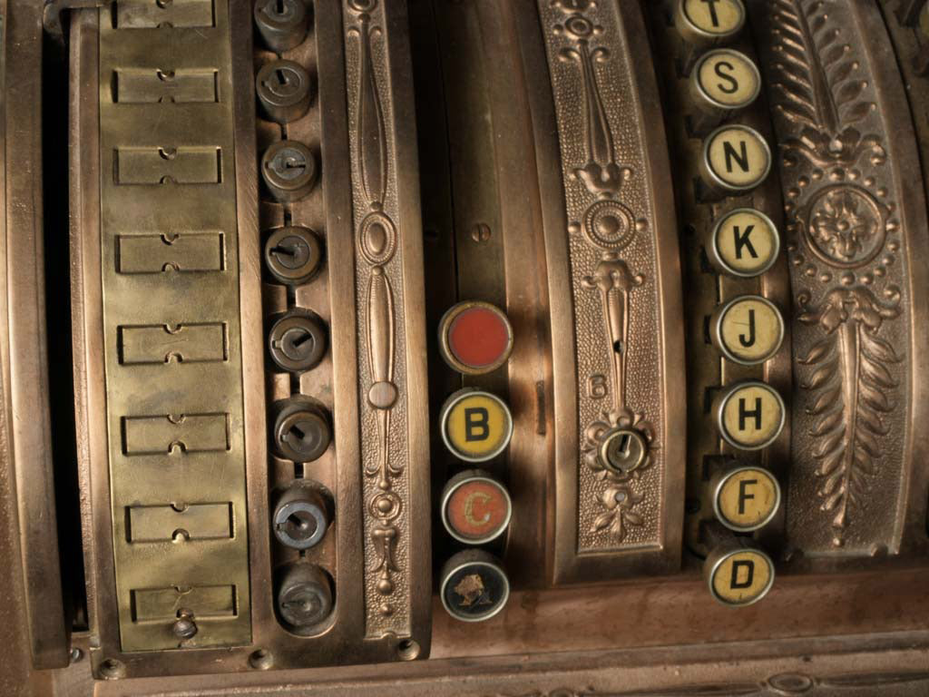 Impressive vintage merchant's cash register