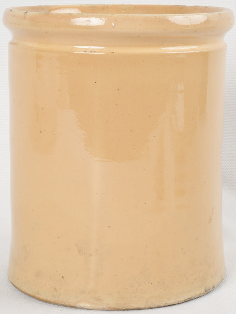 Charming aged ceramic glaze pot