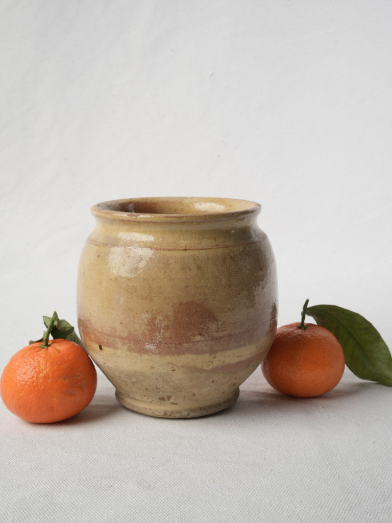 Early 20th Century French Honey Glazed Earthenware Pantry Pot - 5"