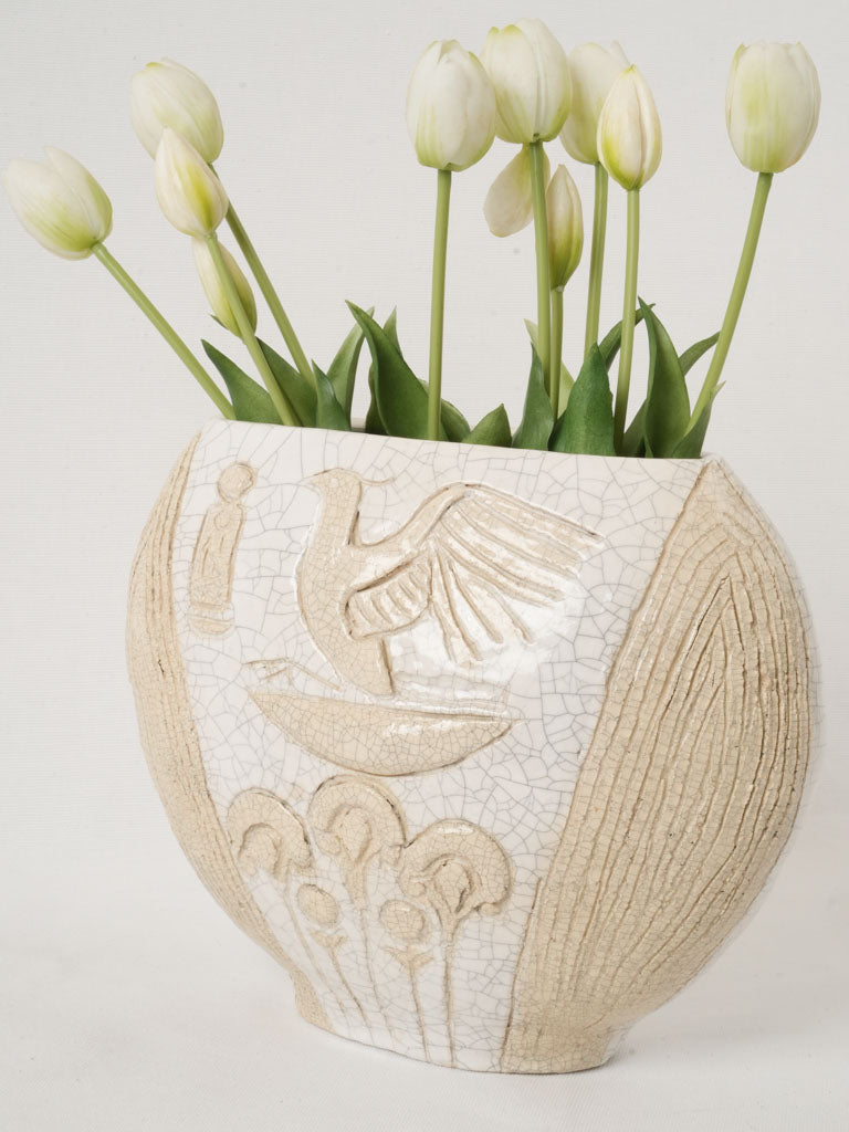 Handcrafted French artisan vase
