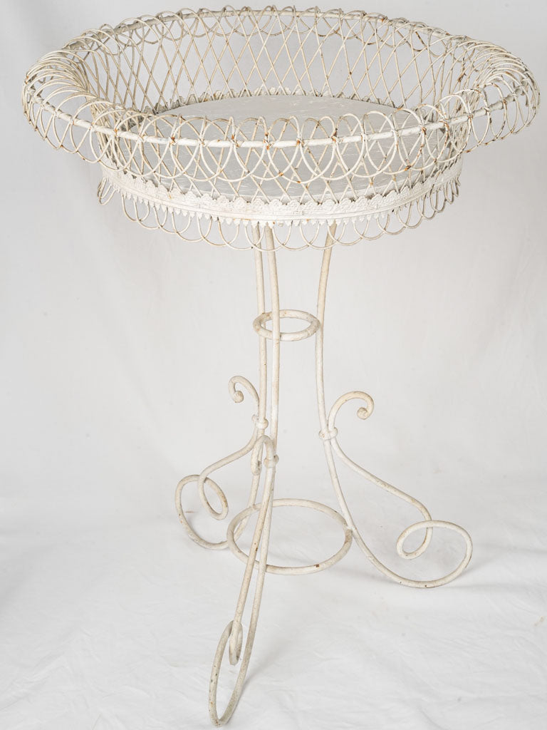 Romantic French metal plant holder