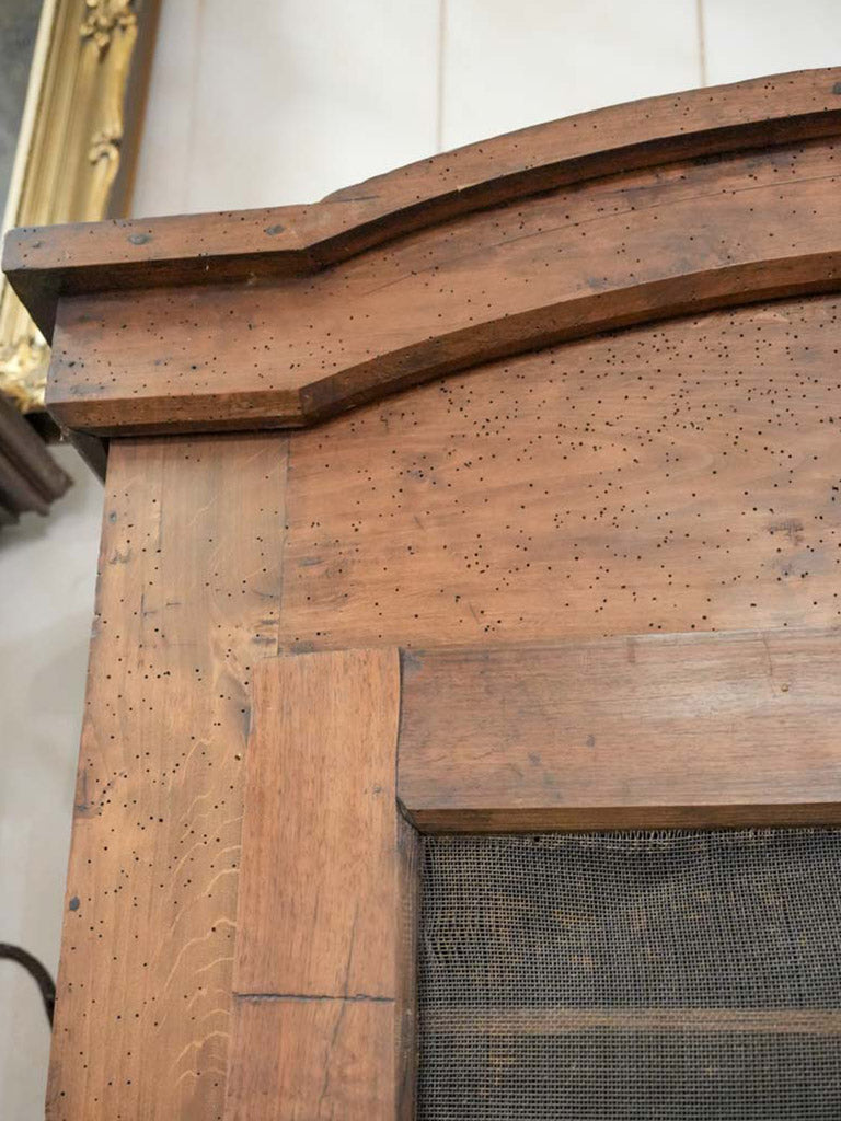 Distressed French cheese cabinet