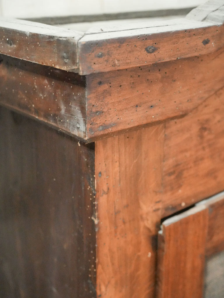 Warm honey-toned food cabinet