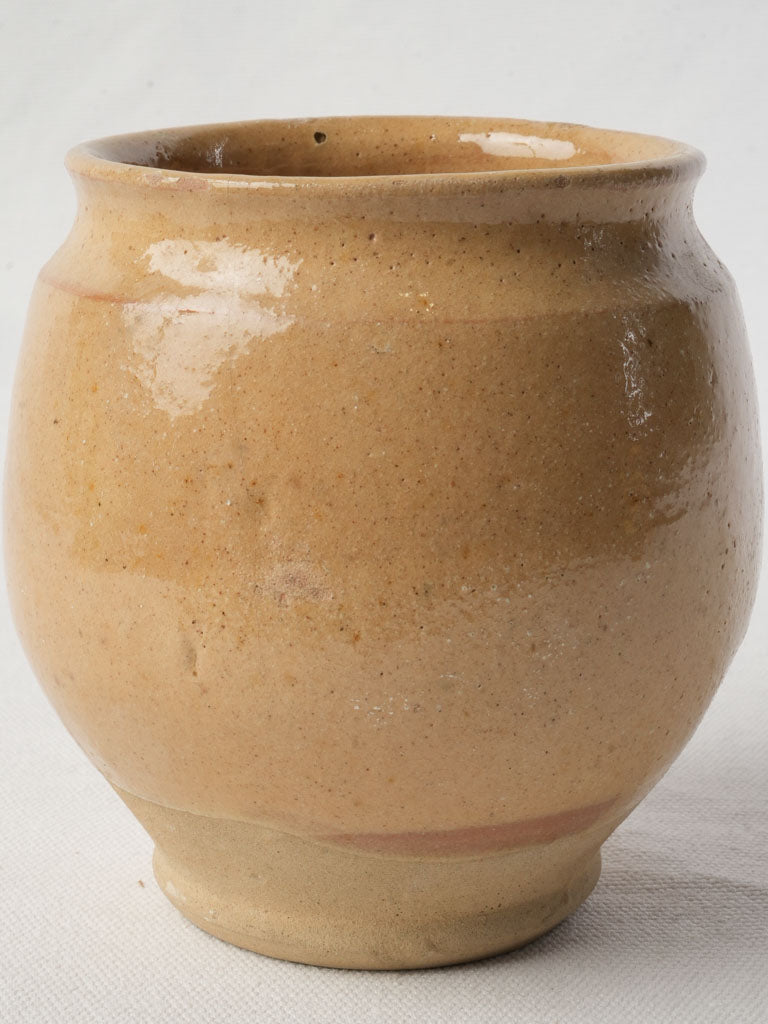 Honey-glazed rustic cachepot