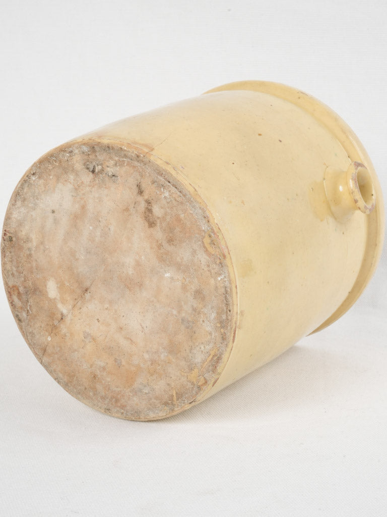 Aged patina French ceramic utensil holder