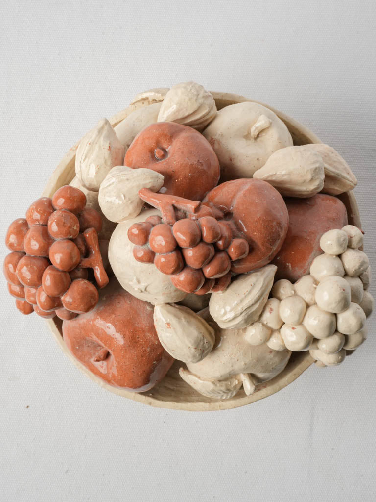 Precision sculpted decorative fruit ensemble