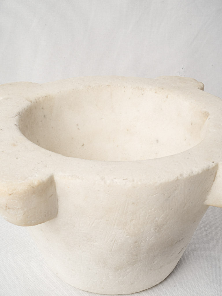 Antique French Marble Mortar w/ Wooden Pestle - 6¼"