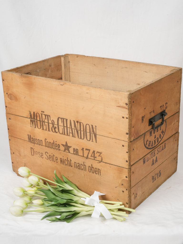 Antique Moët & Chandon champagne crate