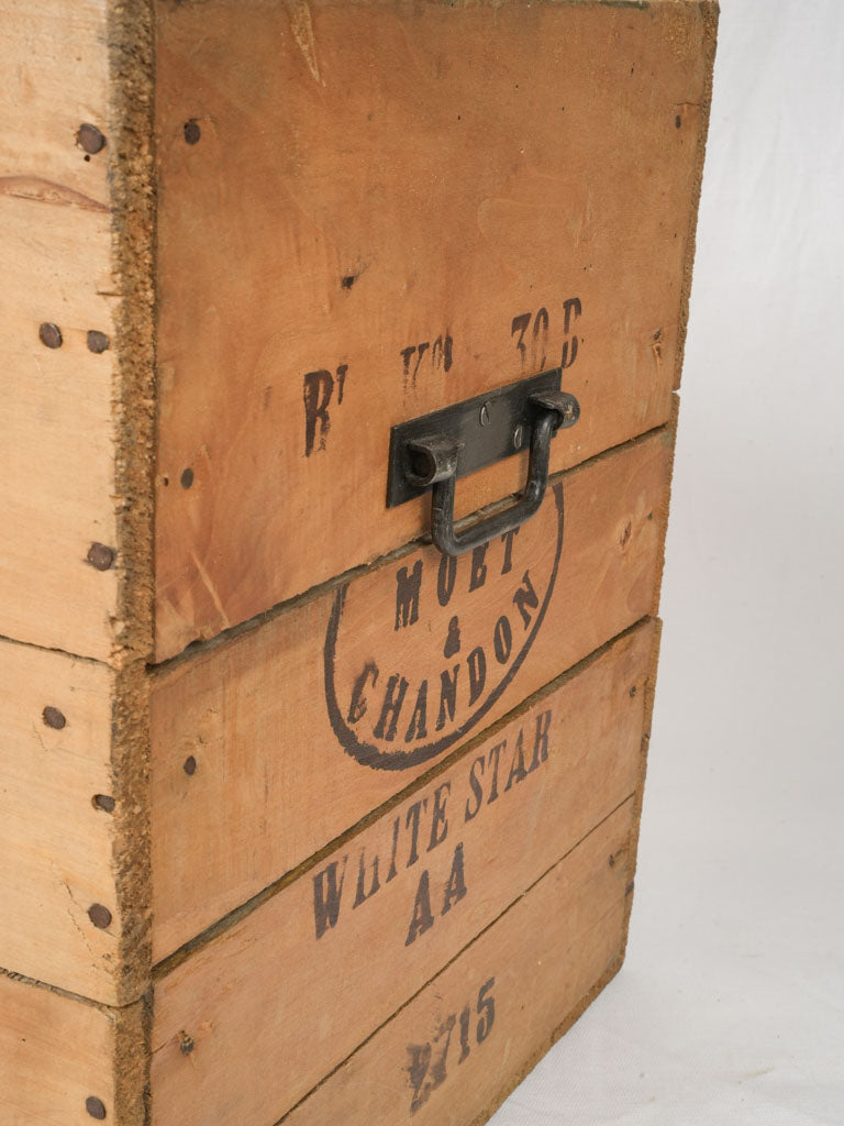 Rustic wooden shipping crate vintage