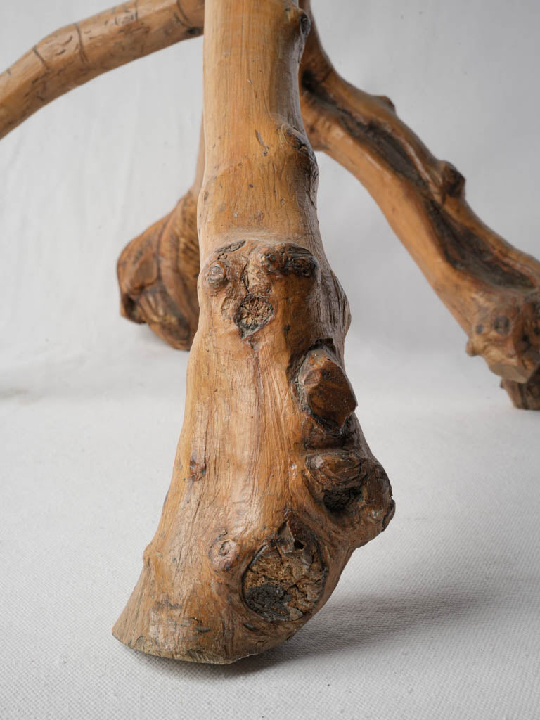 Rich patina olive wood console