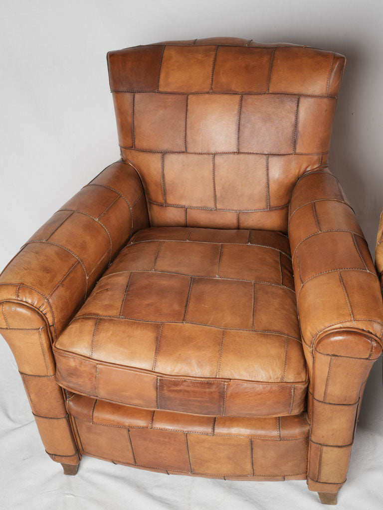 Stylish reupholstered club seating