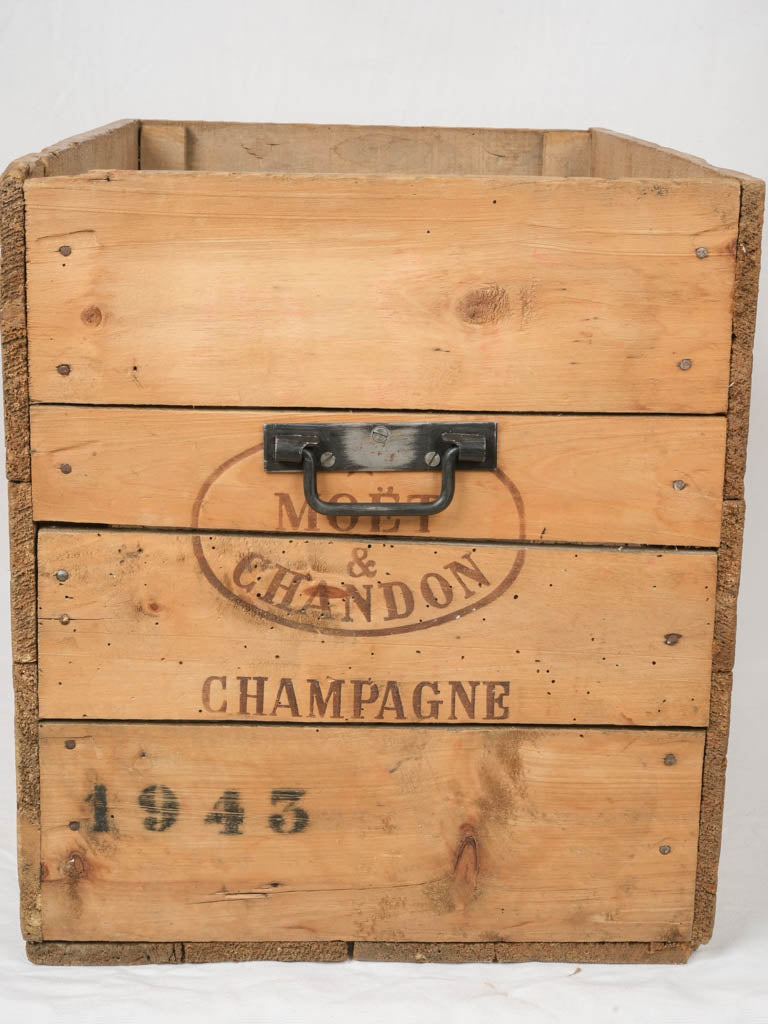 Distressed vintage wine storage box