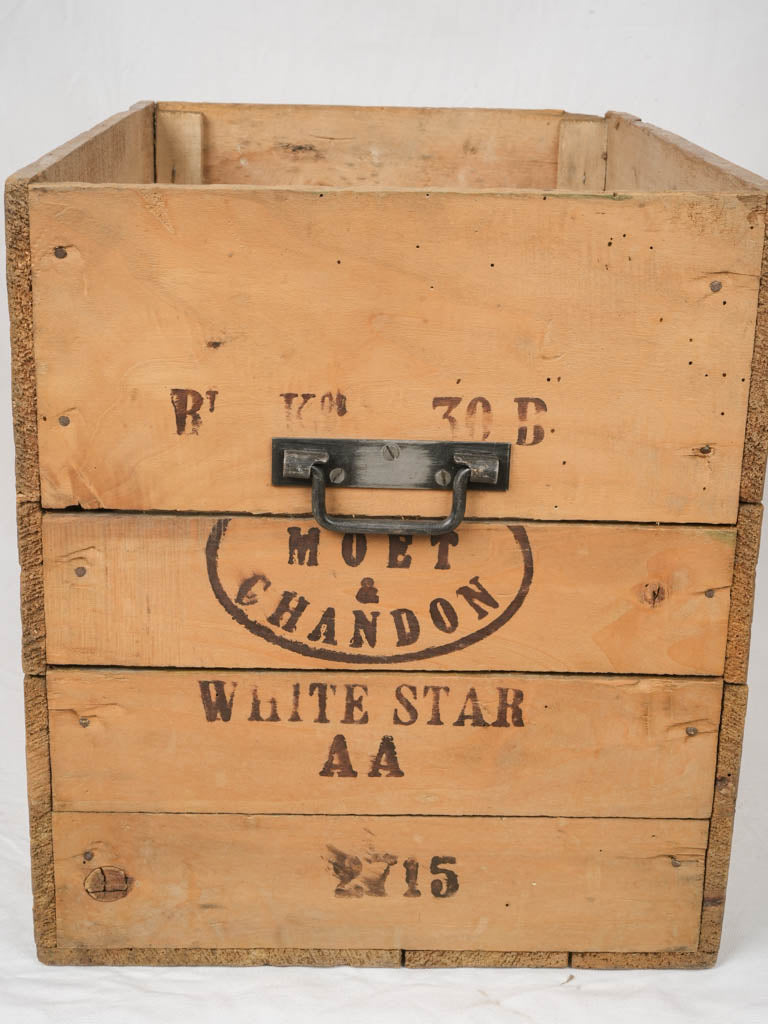Timeworn wooden storage crate vintage