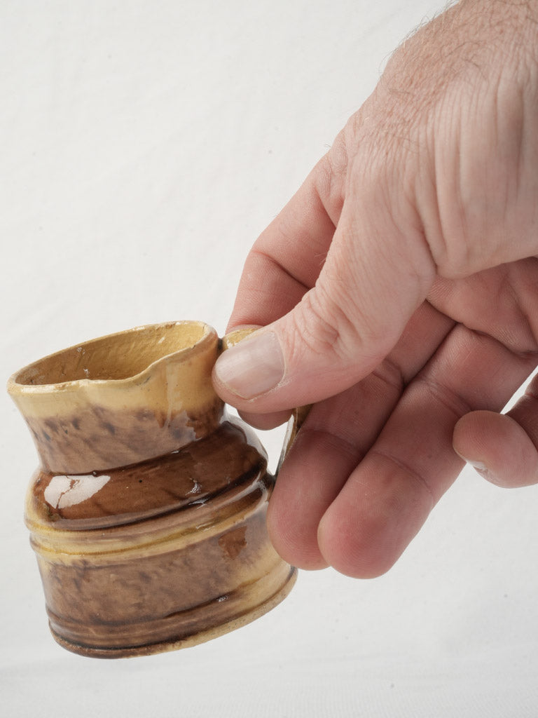 Mid-century earthenware creamer jug