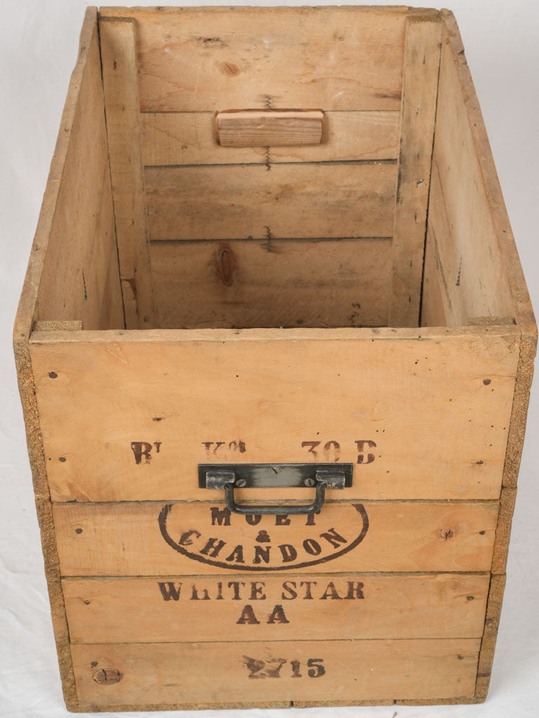 Authentic champagne storage crate antique