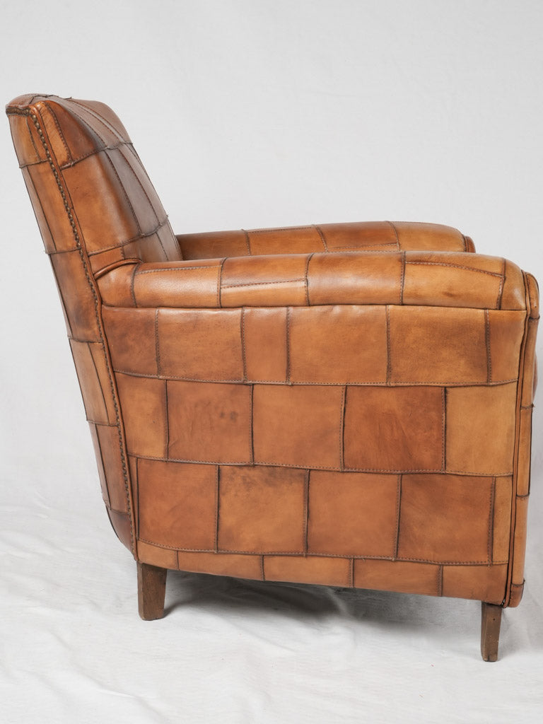 Charming restored club leather armchairs