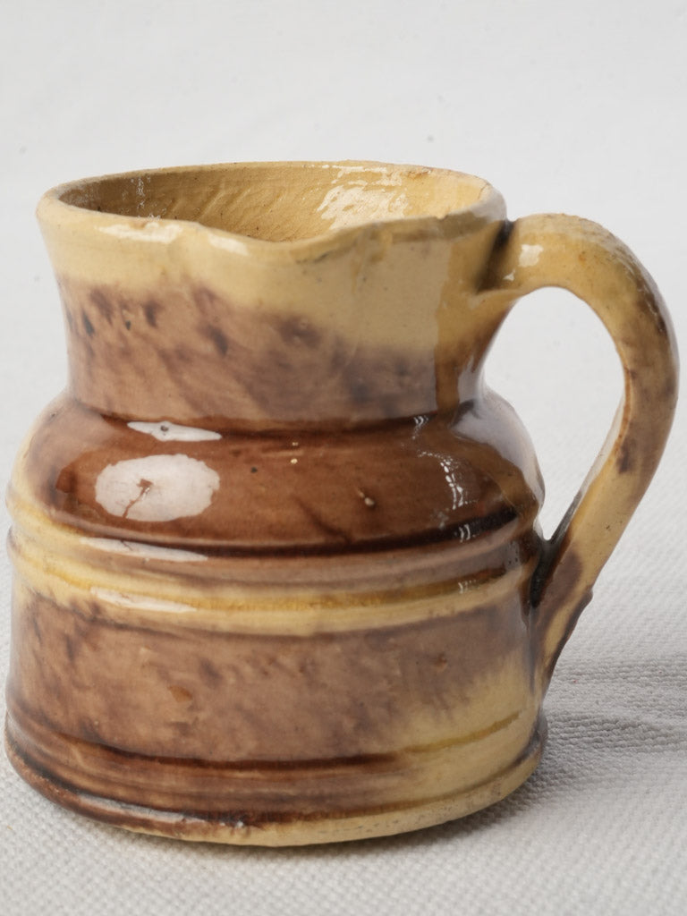 Rustic ceramic milk jug