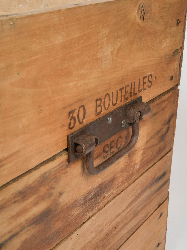 Historical marked shipping crate