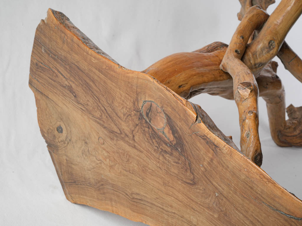 Distinctive twisted-leg accent console