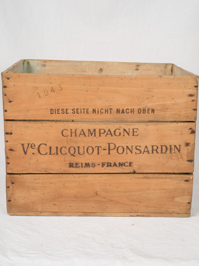 Vintage German-marked champagne box