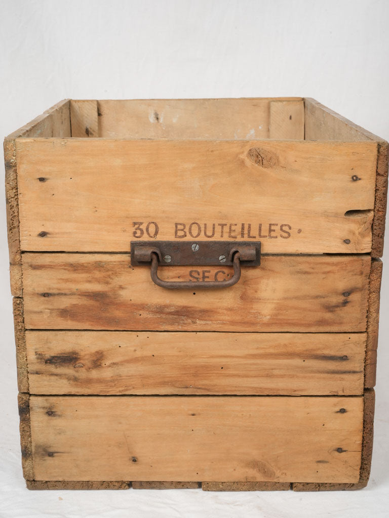 Decorative aged wood storage crate