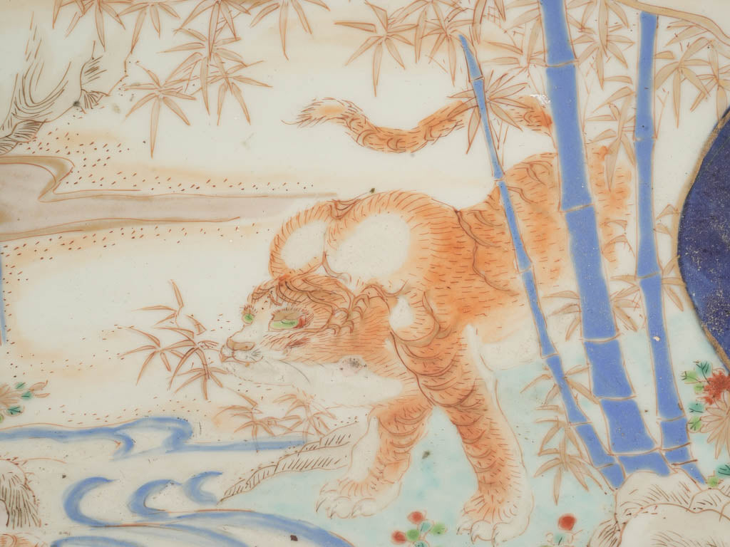 Richly decorated antique porcelain