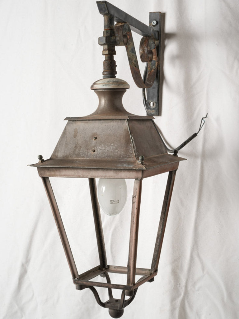 Elegant decorative wall-mounted lantern
