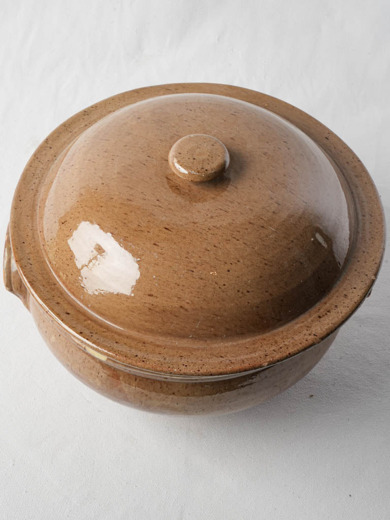 Speckled-glaze lidded soup tureen