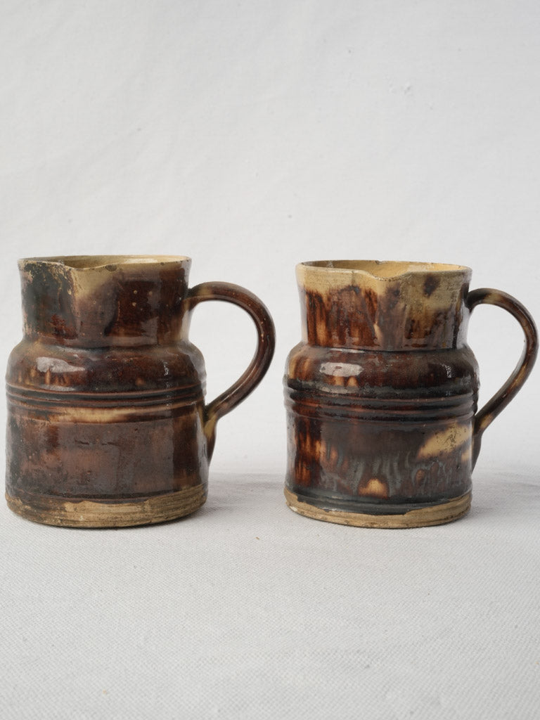 Early 20th-century pottery jugs