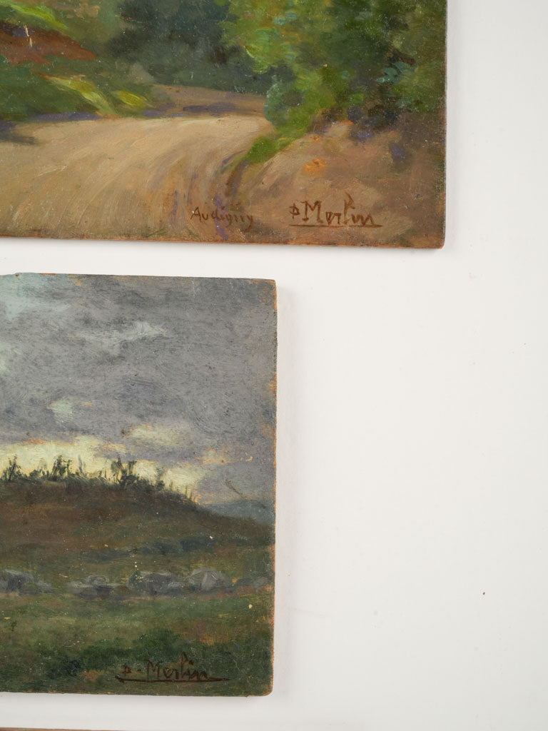 Exquisite alpine landscape oil artwork