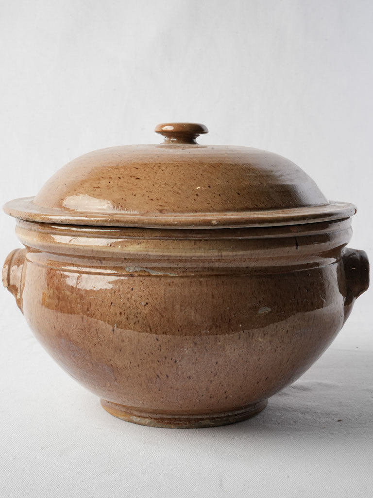 Earthy warm-tone soup tureen