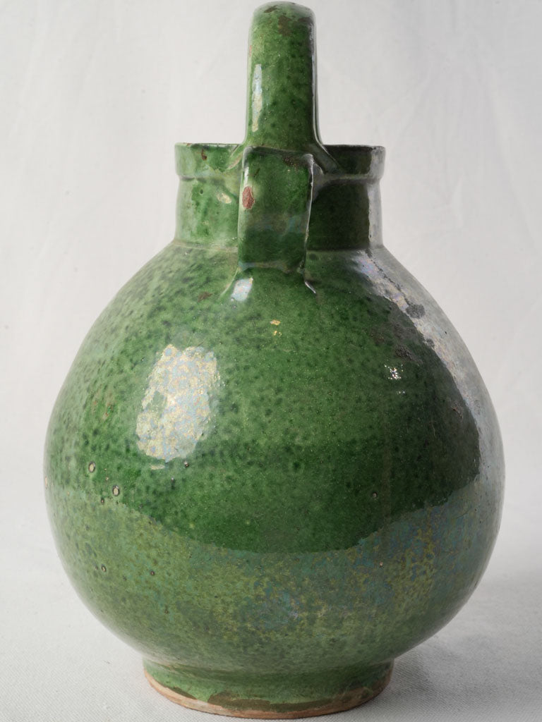 Provençal Terracotta Water Pitcher w/ Green Glaze c. 1900 - 13½"