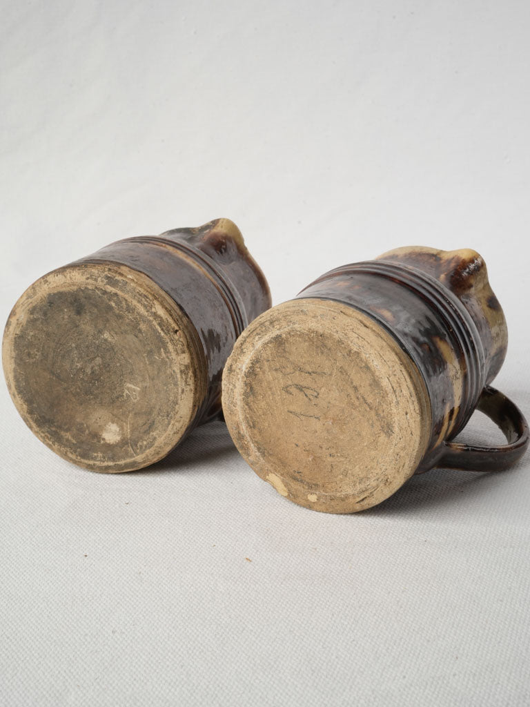 Authentic vintage ceramic containers