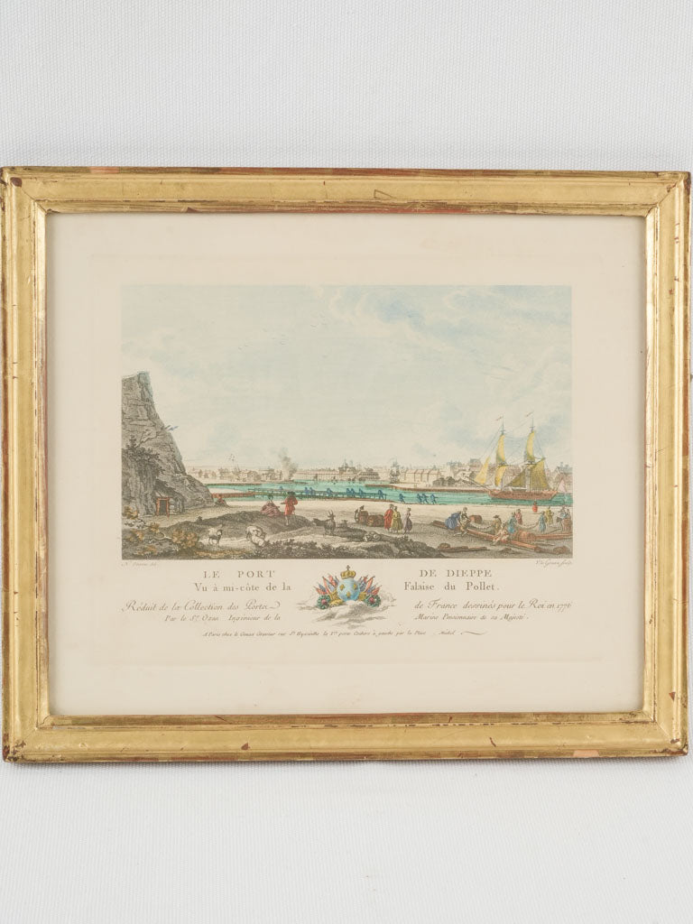 Magnificent 1776 French harbor scenes