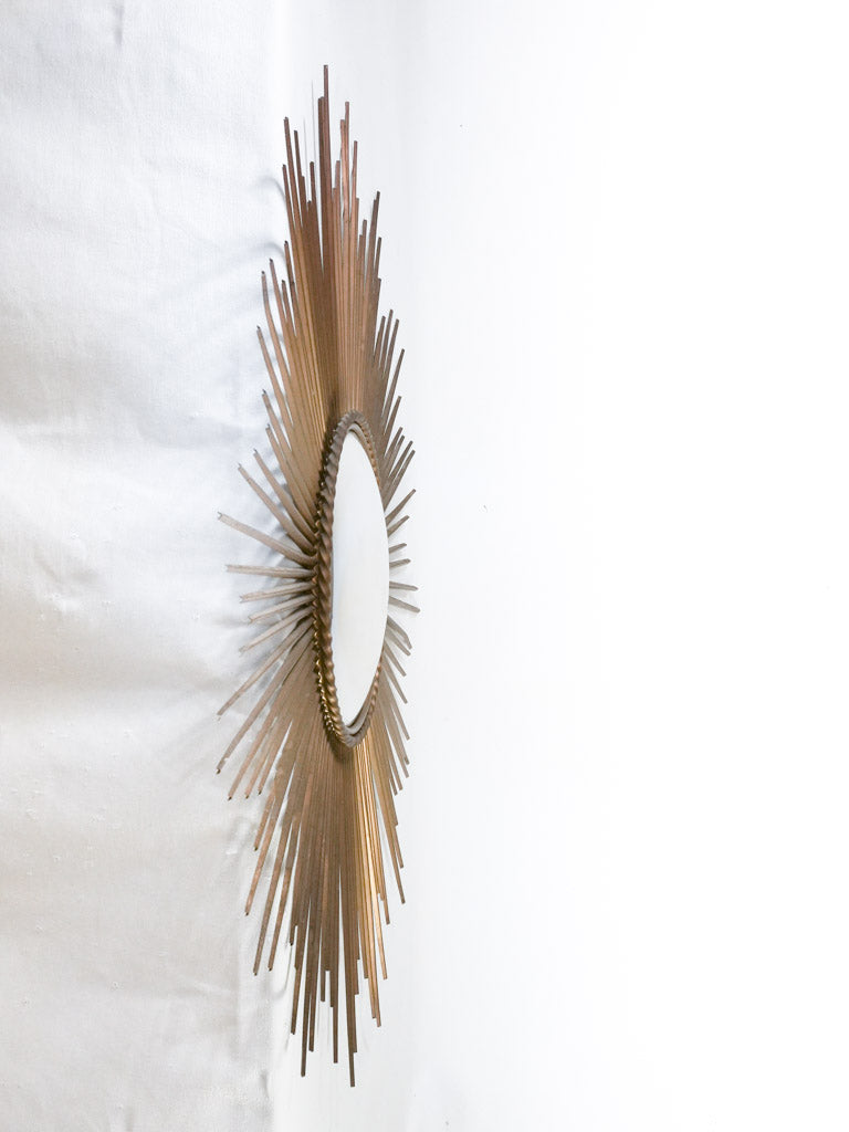 Large 1970s sunburst mirror - Chaty Vallauris 38¼"