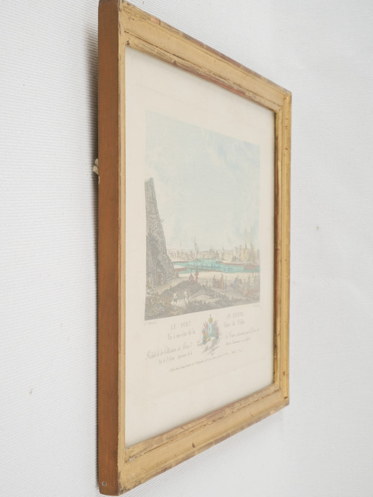 Refined 18th-century maritime engravings