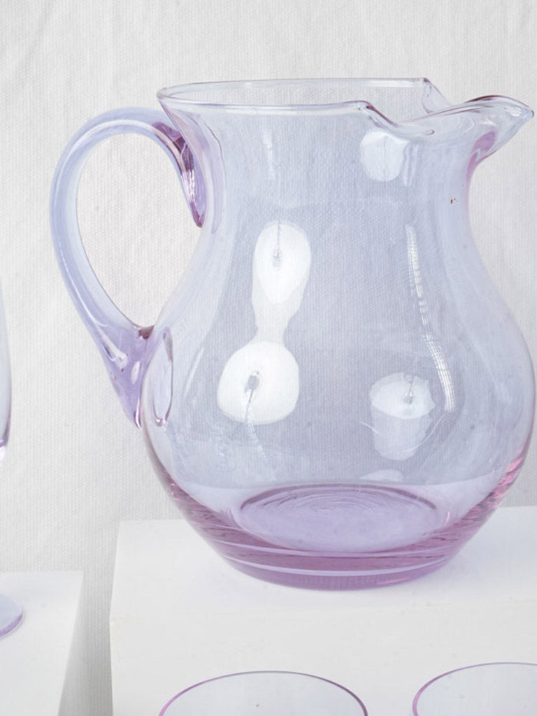 Charming French crystal wine service